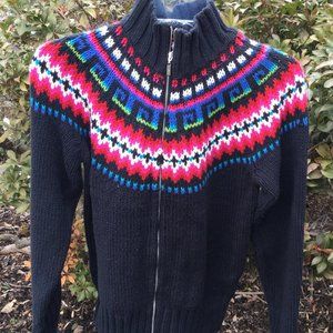 Tommy Hilfiger Colorful Top Knit Black Sweater
